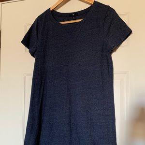 Navy shirt dress